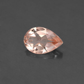 Morganita rosa natural de 1,53 ct, en forma de pera, VS