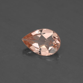 Morganita rosa natural de 1,53 ct, en forma de pera, VS