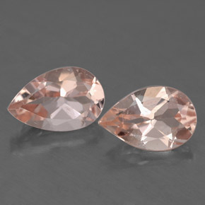 Gemas de morganita rosa natural de  ct, en forma de pera, VS-SI
