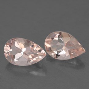 Gemas de morganita rosa natural de  ct, en forma de pera, VS-SI