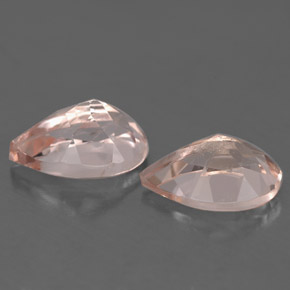 Gemas de morganita rosa natural de  ct, en forma de pera, VS-SI