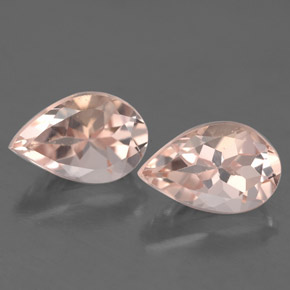 Gemas de morganita rosa natural de  ct, en forma de pera, VVS-VS