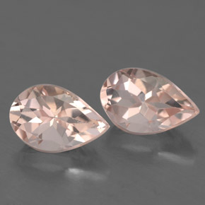 Gemas de morganita rosa natural de  ct, en forma de pera, VVS-VS