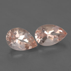 Gemas de morganita rosa natural de  ct, en forma de pera, VS
