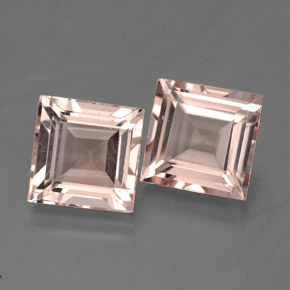 Gemas de morganita rosa natural de  ct, cuadrado, VS