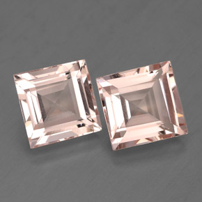 Gemas de morganita rosa natural de  ct, cuadrado, VS