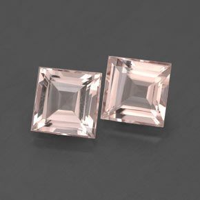 Gemas de morganita rosa natural de  ct, cuadrado, VS