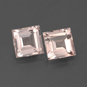 Gemas de morganita rosa natural de  ct, cuadrado, VS