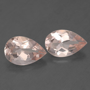 Gemas de morganita rosa natural de  ct, en forma de pera, VS