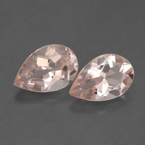 Gemas de morganita rosa natural de  ct, en forma de pera, VS