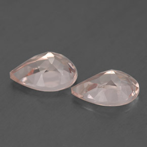 Gemas de morganita rosa natural de  ct, en forma de pera, VS