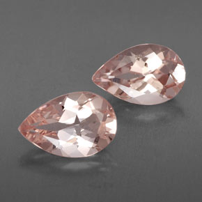 Gemas de morganita rosa natural de  ct, en forma de pera, VVS-VS