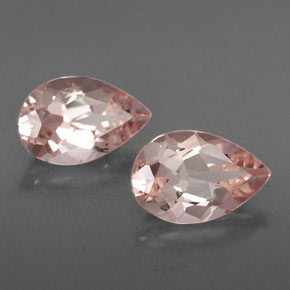 Gemas de morganita rosa natural de  ct, en forma de pera, VVS-VS