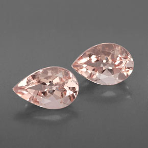 Gemas de morganita rosa natural de  ct, en forma de pera, VS-SI