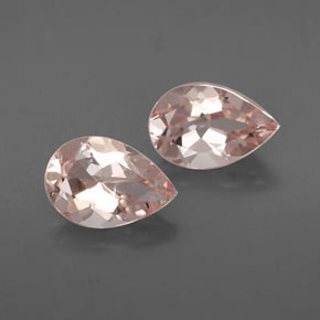 Gemas de morganita rosa natural de  ct, en forma de pera, VS