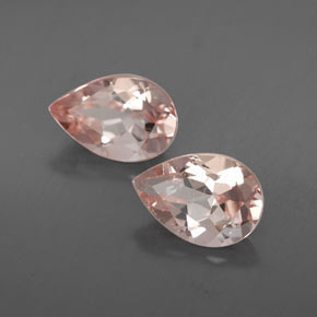 Gemas de morganita rosa natural de  ct, en forma de pera, VS