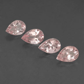 Gemas de morganita rosa natural de  ct, en forma de pera, VVS-VS