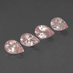 Gemas de morganita rosa natural de  ct, en forma de pera, VVS-VS