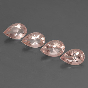 Gemas de morganita rosa natural de  ct, en forma de pera, VVS-VS