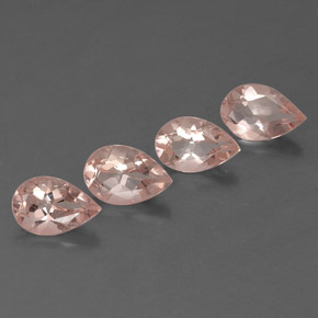 Gemas de morganita rosa natural de  ct, en forma de pera, VVS-VS
