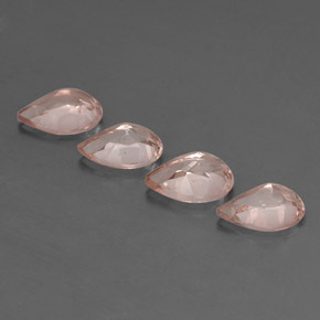 Gemas de morganita rosa natural de  ct, en forma de pera, VVS-VS