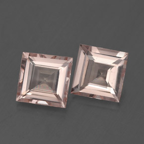 Gemas de morganita rosa natural de  ct, cuadrado, VVS-VS