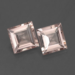 Gemas de morganita rosa natural de  ct, cuadrado, VVS-VS