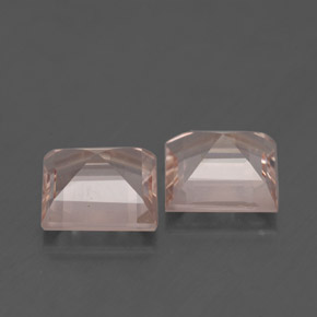 Gemas de morganita rosa natural de  ct, cuadrado, VVS-VS