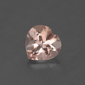 Morganita rosa natural de 1,07 ct, forma de corazón, VS