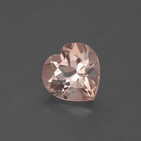 Morganita rosa natural de 1,07 ct, forma de corazón, VS