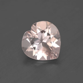 Morganita rosa natural de 1,45 ct, forma de corazón, VVS-VS