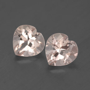 Gemas de morganita rosa natural de  ct, forma de corazón, VVS-VS