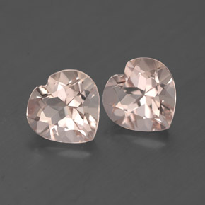 Gemas de morganita rosa natural de  ct, forma de corazón, VVS-VS
