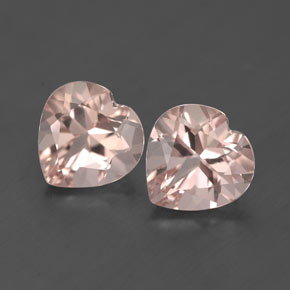 Gemas de morganita rosa natural de  ct, forma de corazón, VVS-VS