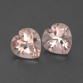 Gemas de morganita rosa natural de  ct, forma de corazón, VVS-VS