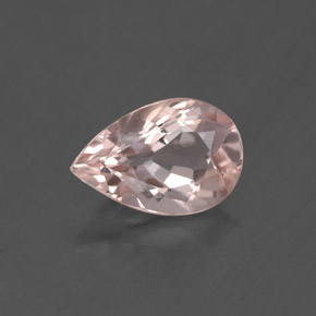Morganita rosa natural de 1,74 ct, en forma de pera, VS