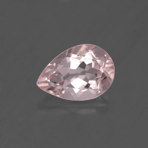 Morganita rosa natural de 1,74 ct, en forma de pera, VS