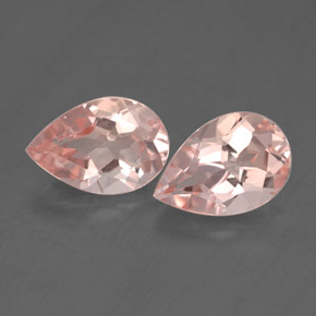 Gemas de morganita rosa natural de  ct, en forma de pera, VVS-VS