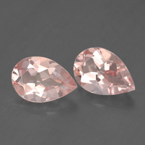 Gemas de morganita rosa natural de  ct, en forma de pera, VVS-VS