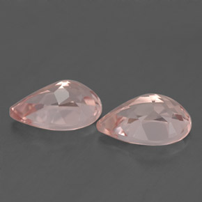 Gemas de morganita rosa natural de  ct, en forma de pera, VVS-VS