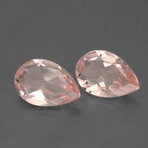 Gemas de morganita rosa natural de  ct, en forma de pera, VVS-VS