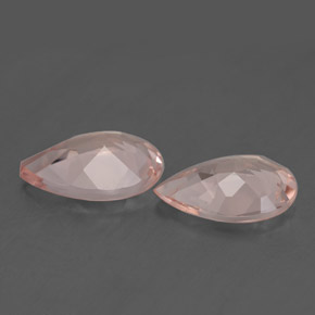 Gemas de morganita rosa natural de  ct, en forma de pera, VVS-VS