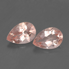 Gemas de morganita rosa natural de  ct, en forma de pera, VS