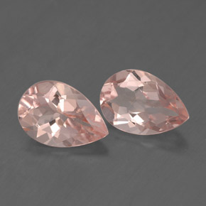 Gemas de morganita rosa natural de  ct, en forma de pera, VS