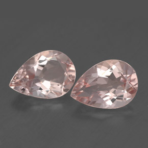 Gemas de morganita rosa natural de  ct, en forma de pera, VS