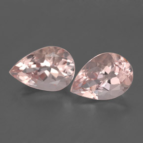 Gemas de morganita rosa natural de  ct, en forma de pera, VS