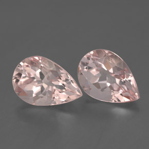 Gemas de morganita rosa natural de  ct, en forma de pera, VS