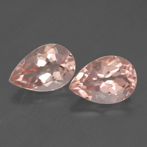 Gemas de morganita rosa natural de  ct, en forma de pera, VS
