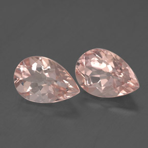 Gemas de morganita rosa natural de  ct, en forma de pera, VS