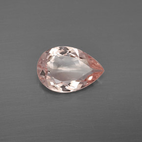 Morganita rosa natural de 1,28 ct, en forma de pera, VVS-VS